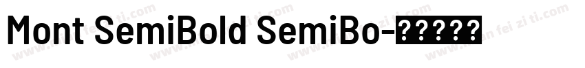 Mont SemiBold SemiBo字体转换